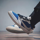 TS Blue White Custom Air Jordan 1-shecustomize