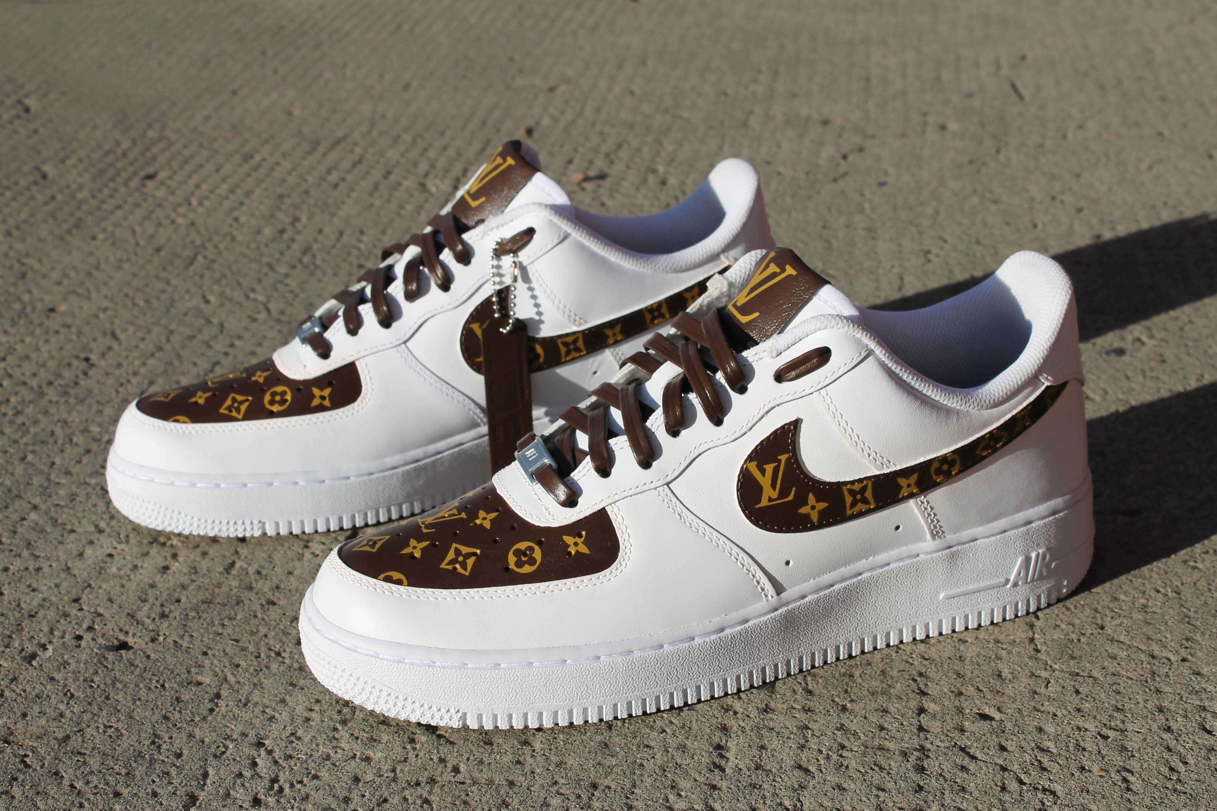 Real Color LV Custom Air Force 1-shecustomize