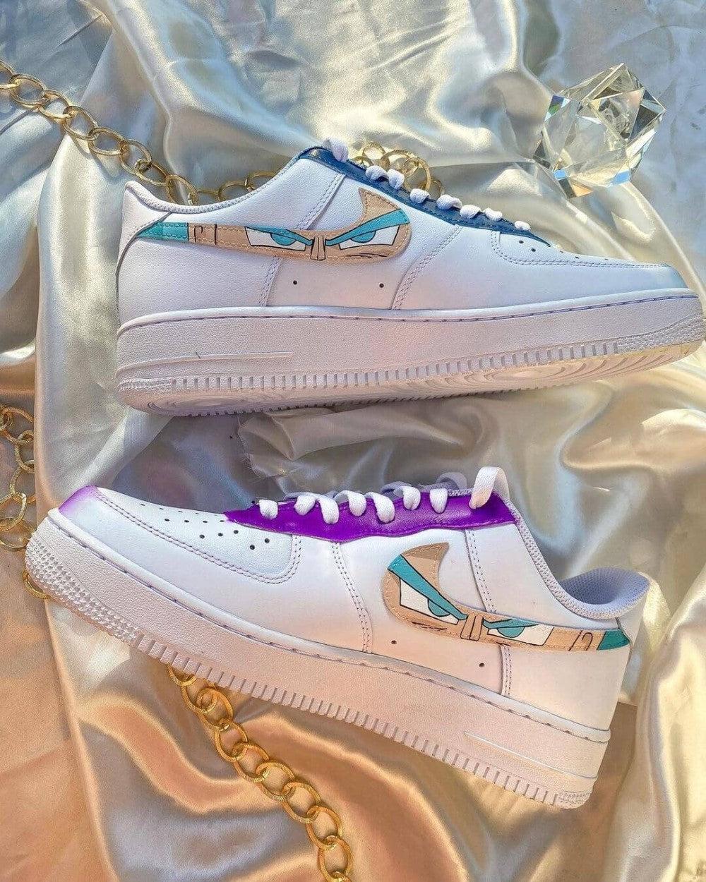 Ultra Blue Vegeta Dragon Ball Amine Custom Air Force 1-shecustomize