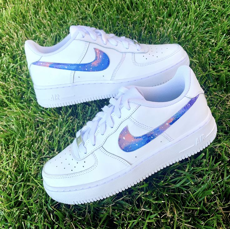 White Galaxy Custom Air Force 1-shecustomize