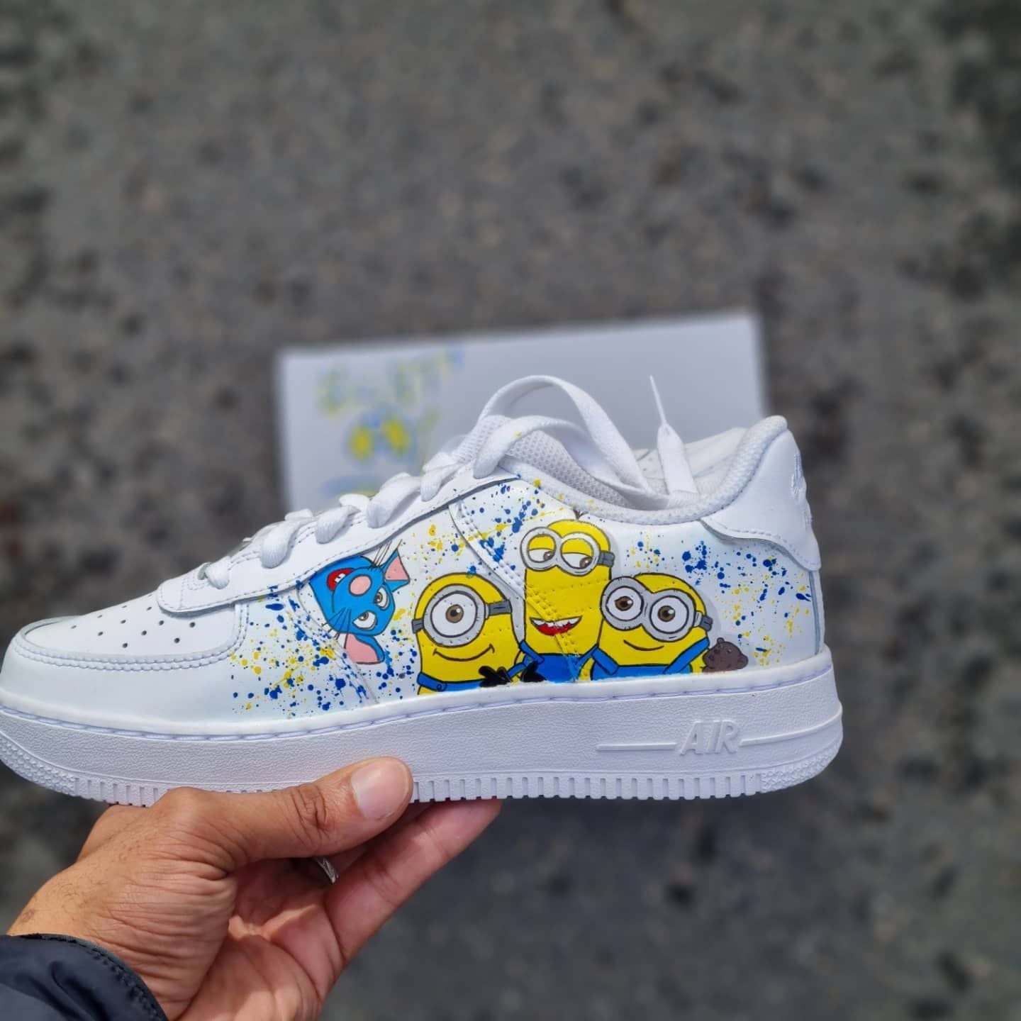 White Minions And Tom Custom Air Force 1-shecustomize