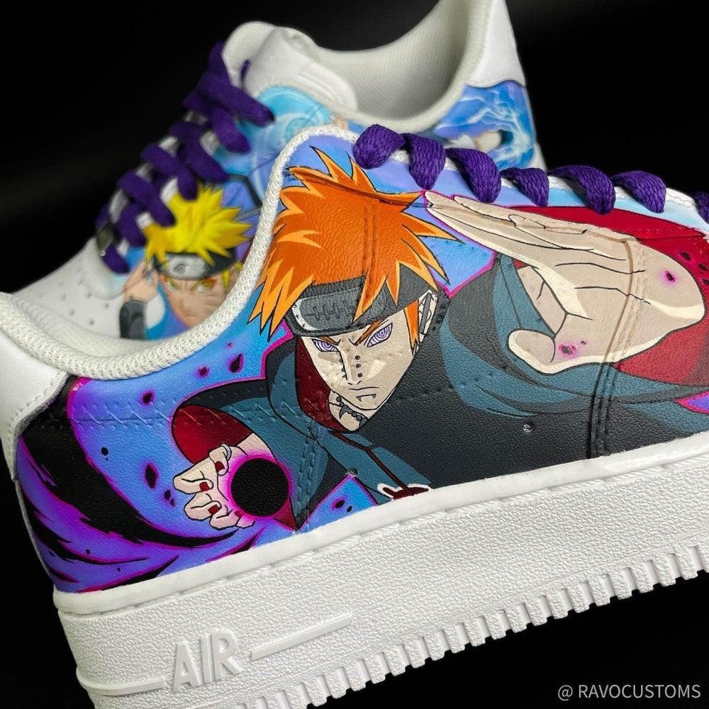 Naruto X Sasuke X Pain Amine Custom Air Force 1-shecustomize