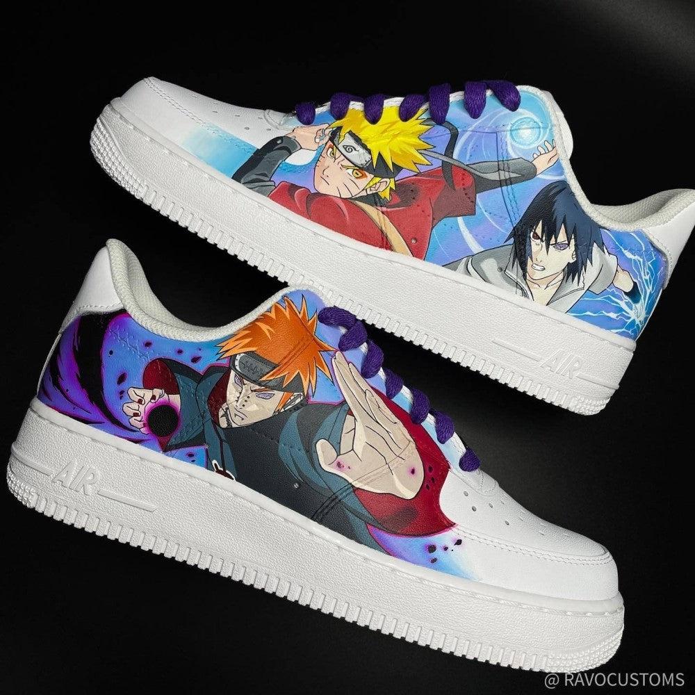 Naruto X Sasuke X Pain Amine Custom Air Force 1-shecustomize