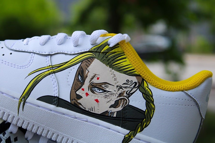 Yellow Anime Character Custom Air Force 1-shecustomize