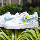 Yellow Green Flower Air Force 1s Custom Shoes Sneakers-shecustomize