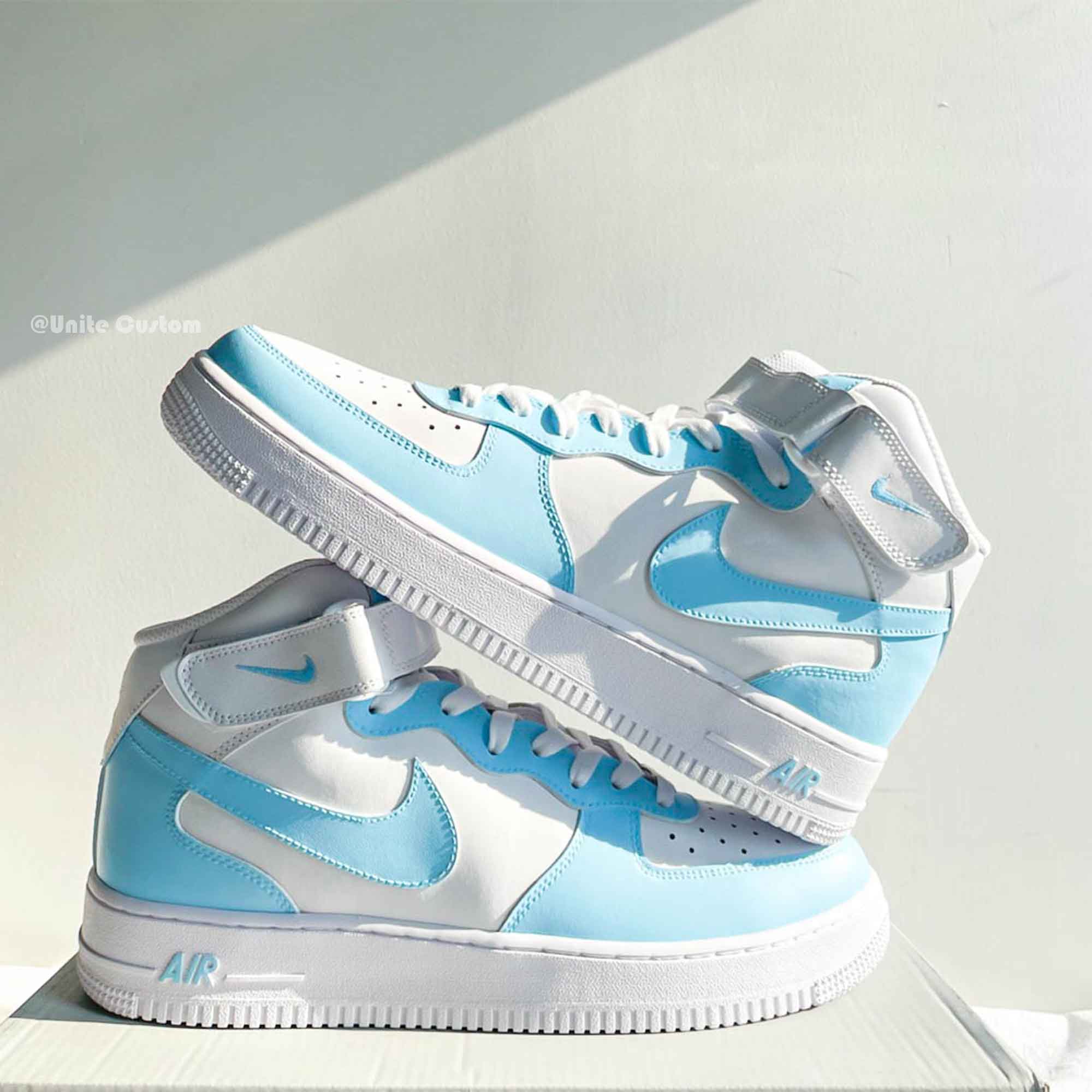 Baby Blue Custom Air Force 1-shecustomize