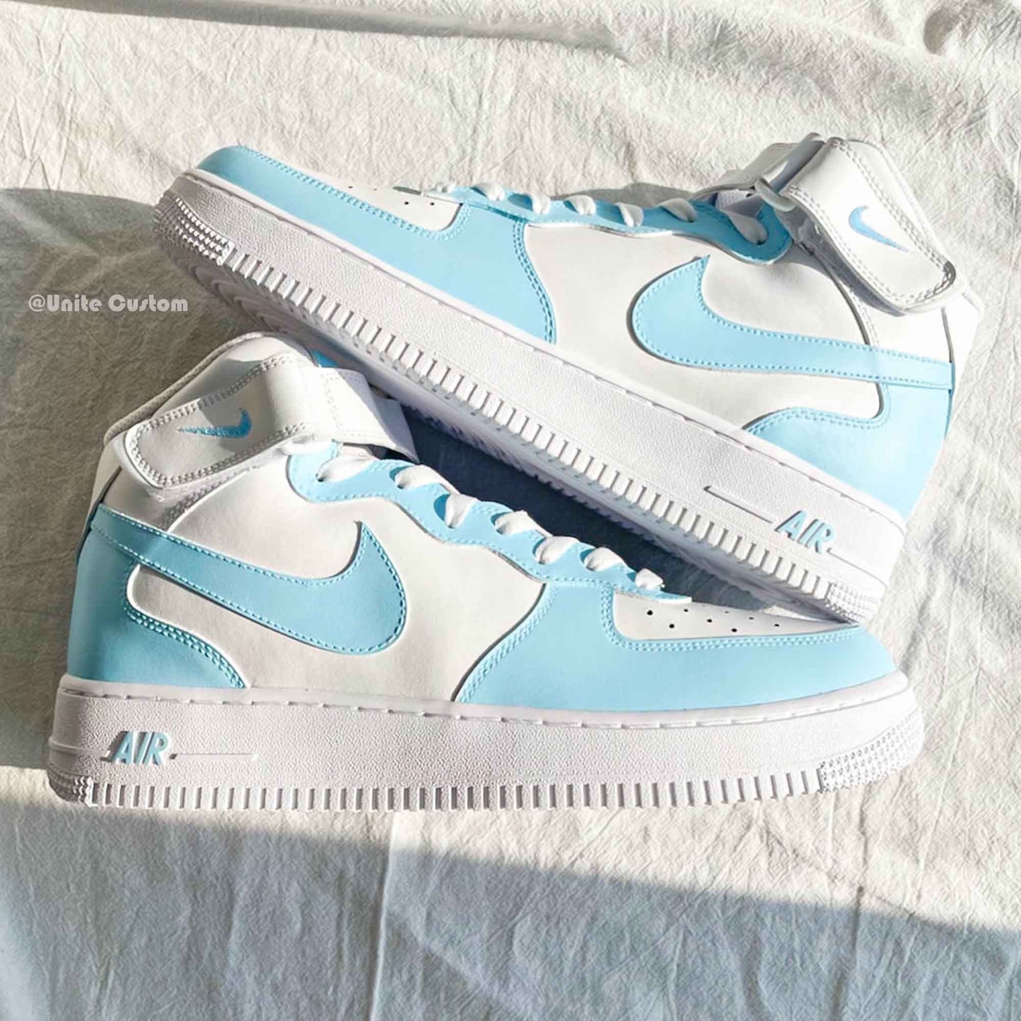 Baby Blue Custom Air Force 1-shecustomize