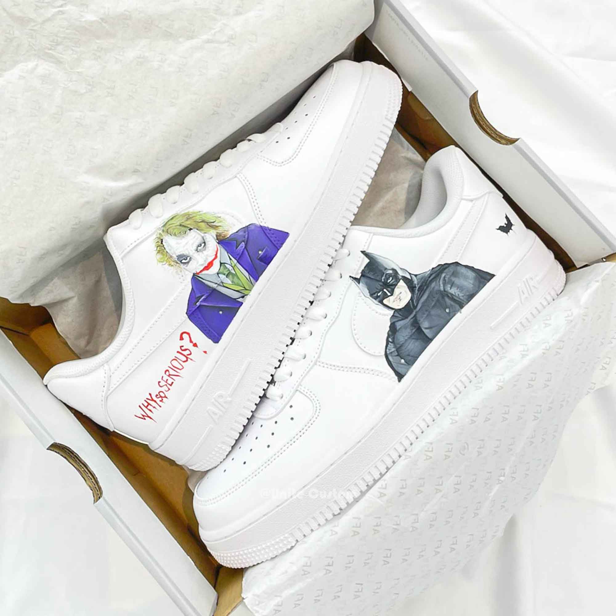 Batman Joker Custom Air Force 1-shecustomize