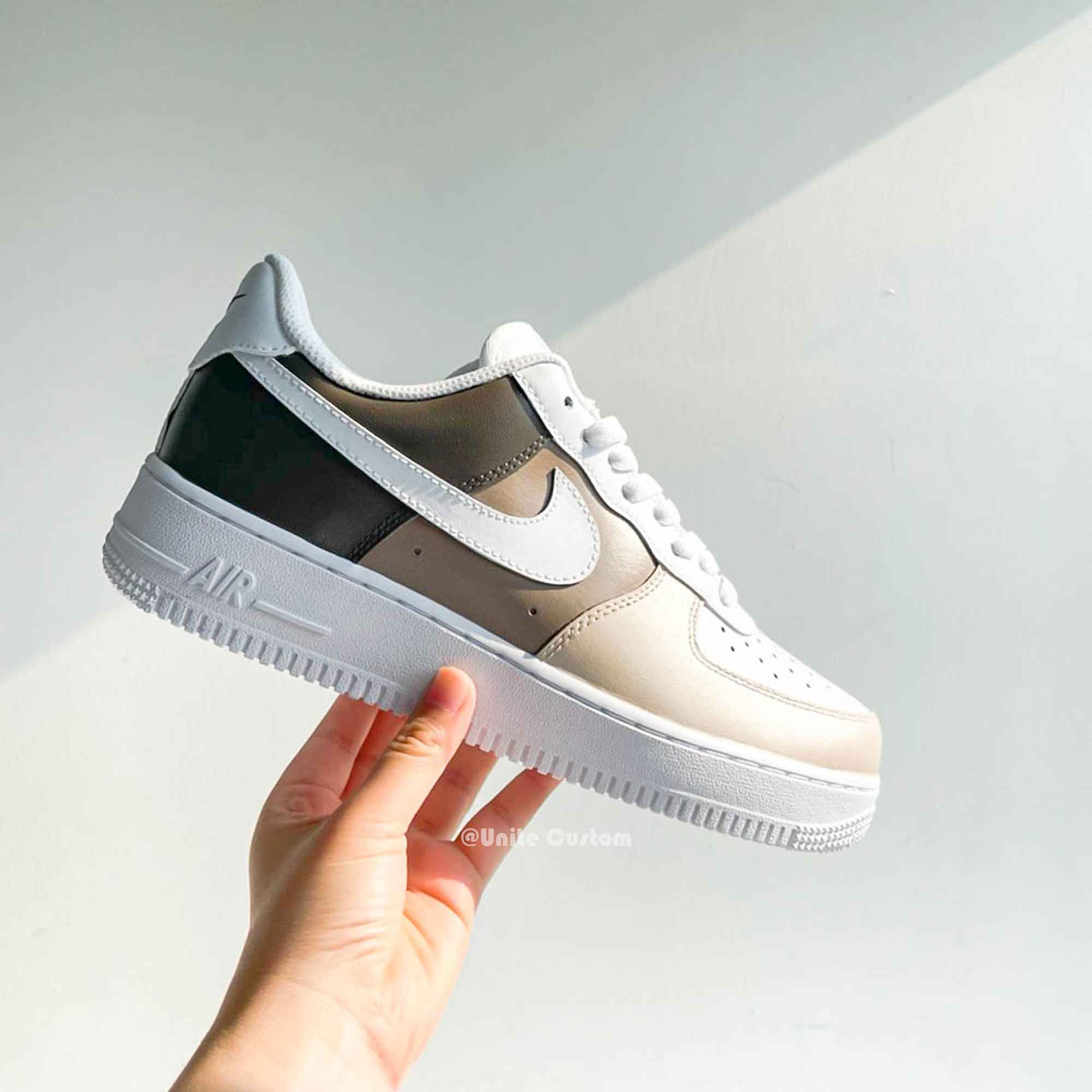 Beige Custom Air Force 1-shecustomize