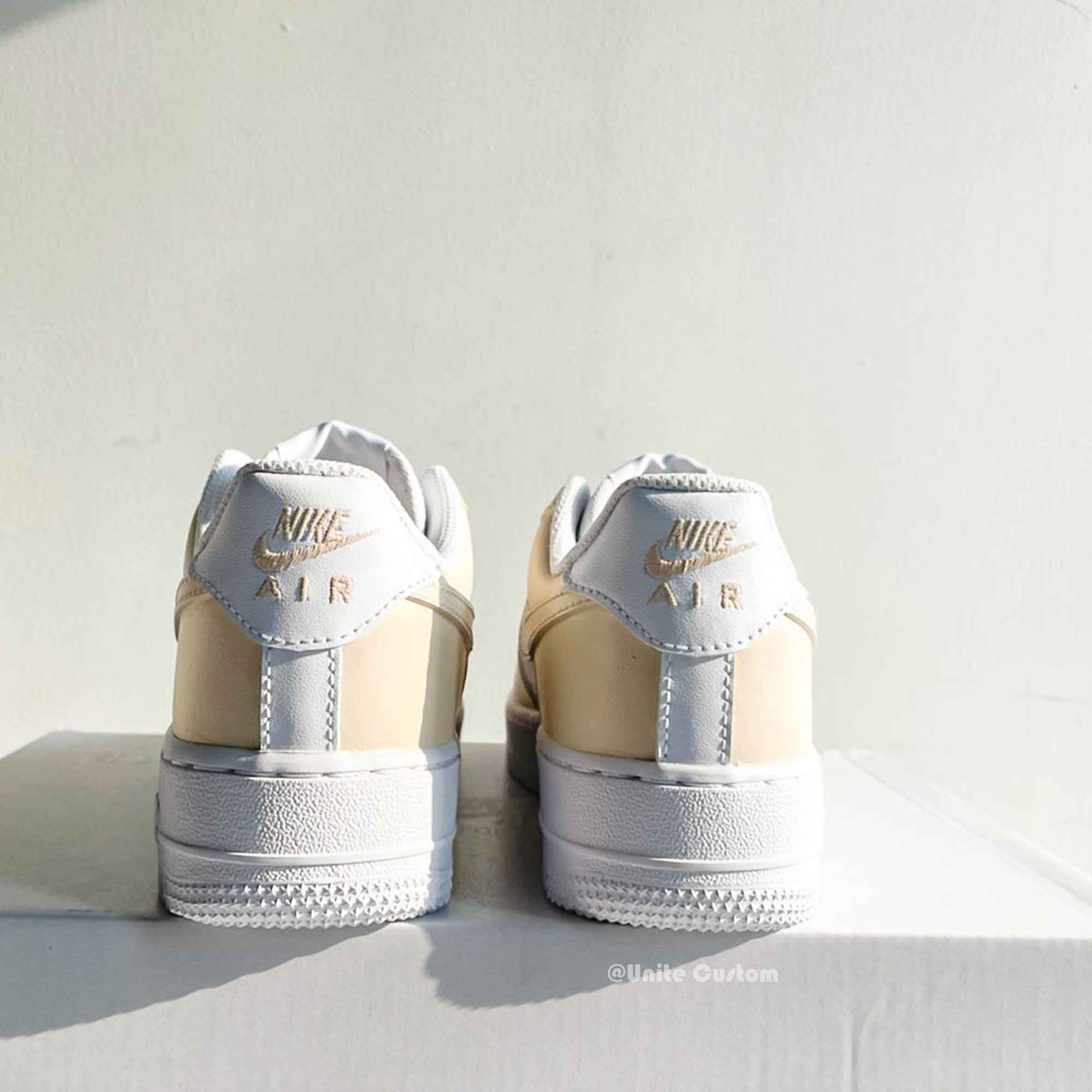 Beige Custom Air Force 1-shecustomize