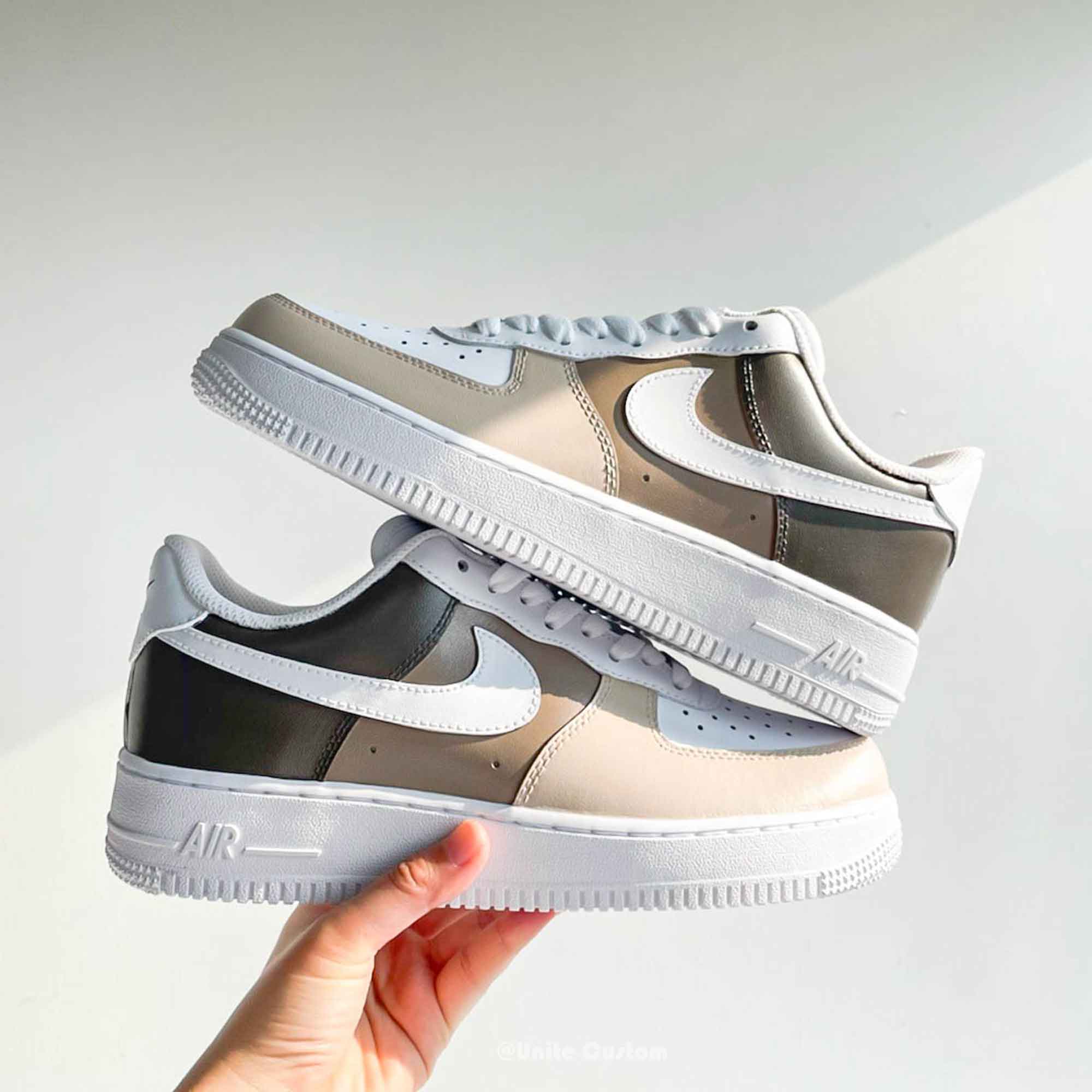 Beige Custom Air Force 1-shecustomize