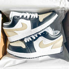 Black Beige Custom Air Jordan 1 Low-shecustomize