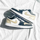 Black Beige Custom Air Jordan 1 Low-shecustomize