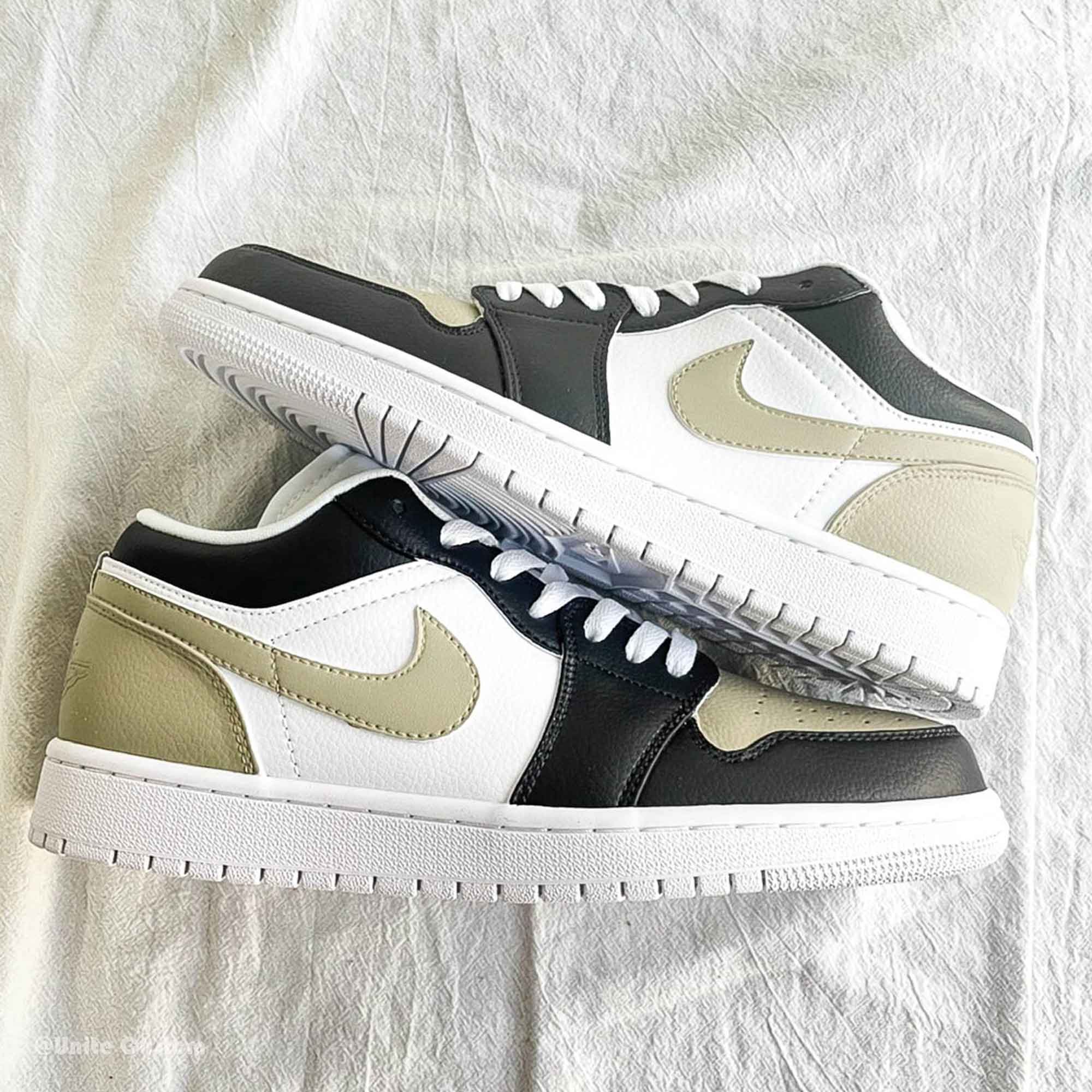 Black Gold Custom Air Jordan 1-shecustomize