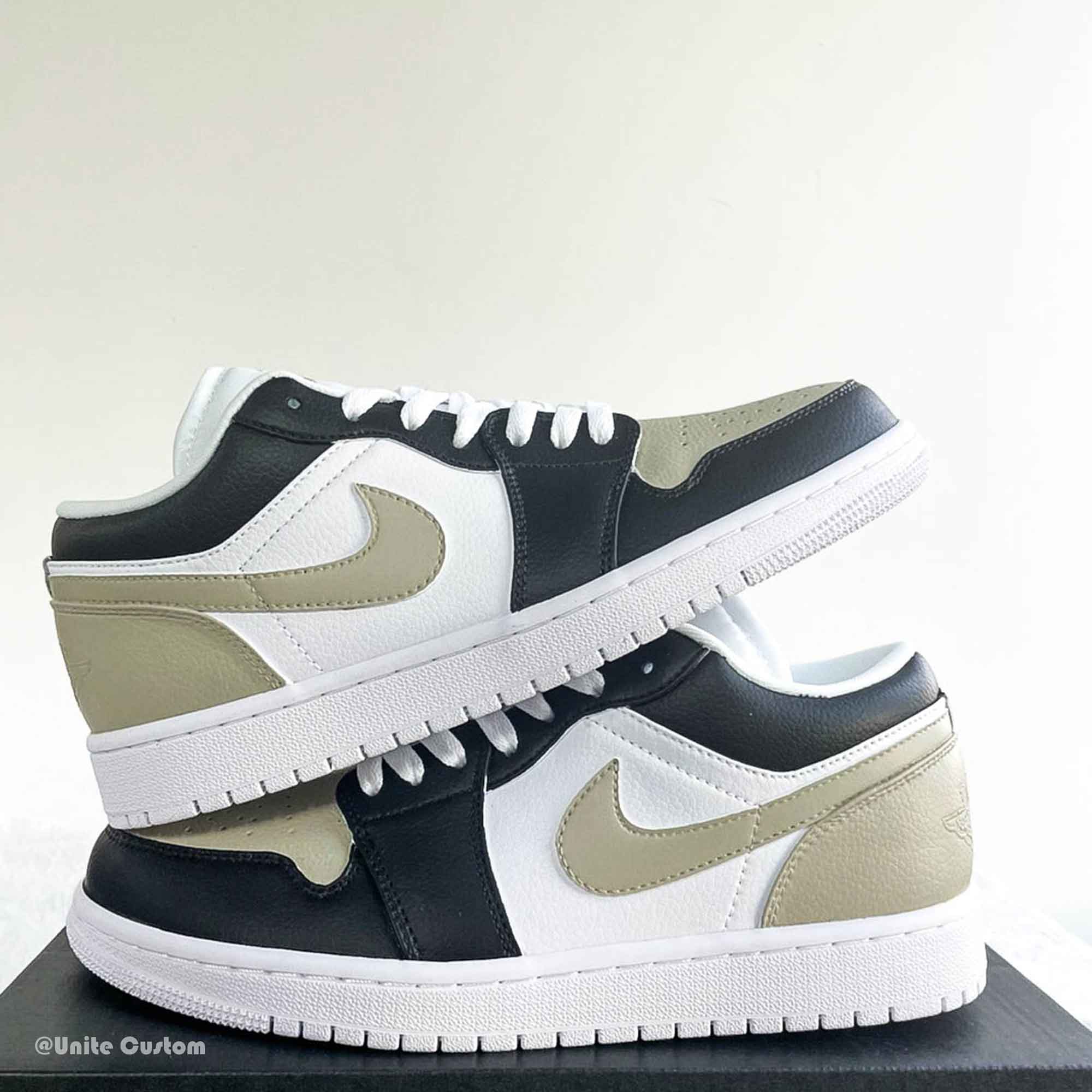 Black Gold Custom Air Jordan 1-shecustomize