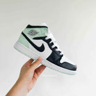 Black Green Custom Air Jordan 1-shecustomize