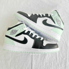 Black Green Custom Air Jordan 1-shecustomize