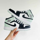 Black Green Custom Air Jordan 1-shecustomize