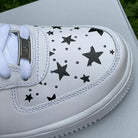 Black Stars Custom Air Force 1’s-shecustomize
