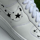 Black Stars Custom Air Force 1’s-shecustomize