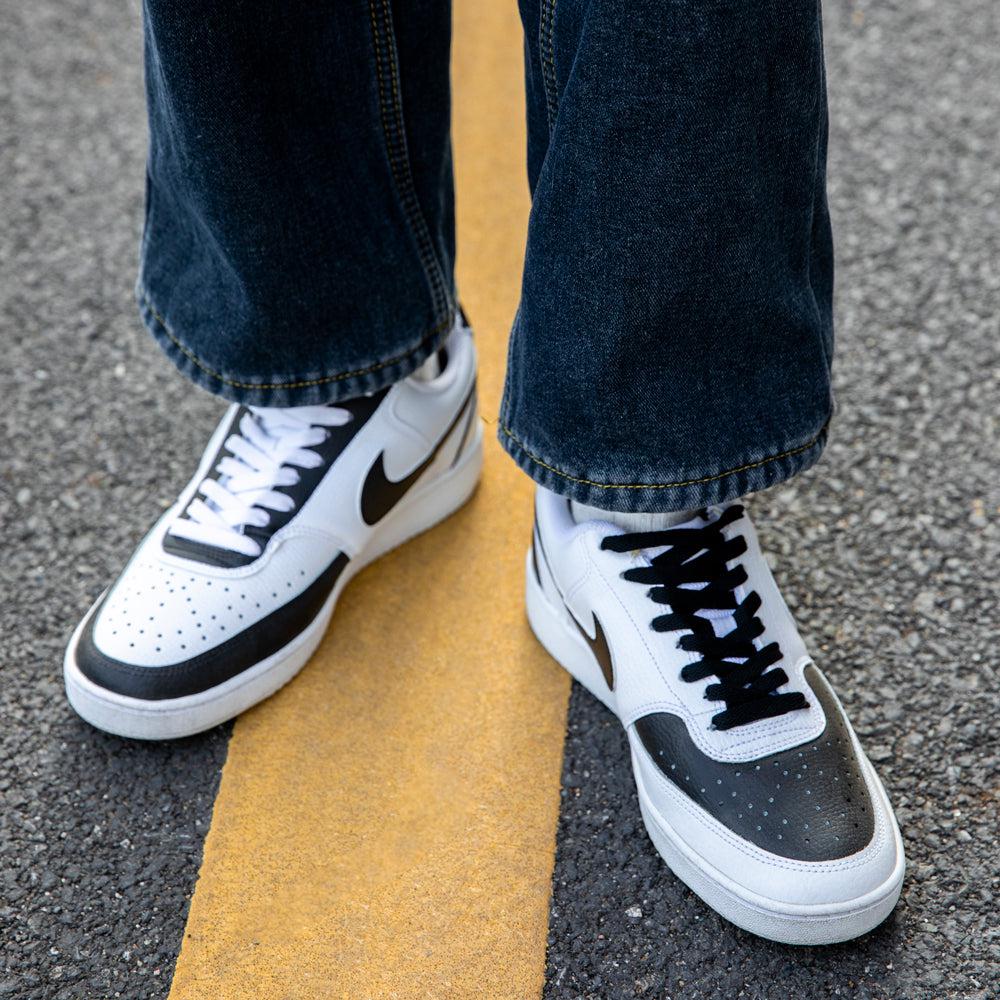 Black White Air Force 1s Custom Shoes Sneakers-shecustomize