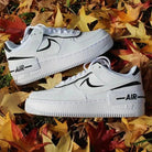 Black White Air Force 1s Shadow Custom Shoes Sneakers-shecustomize