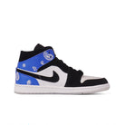 Blue Black Paisley Custom Air Jordan 1-shecustomize
