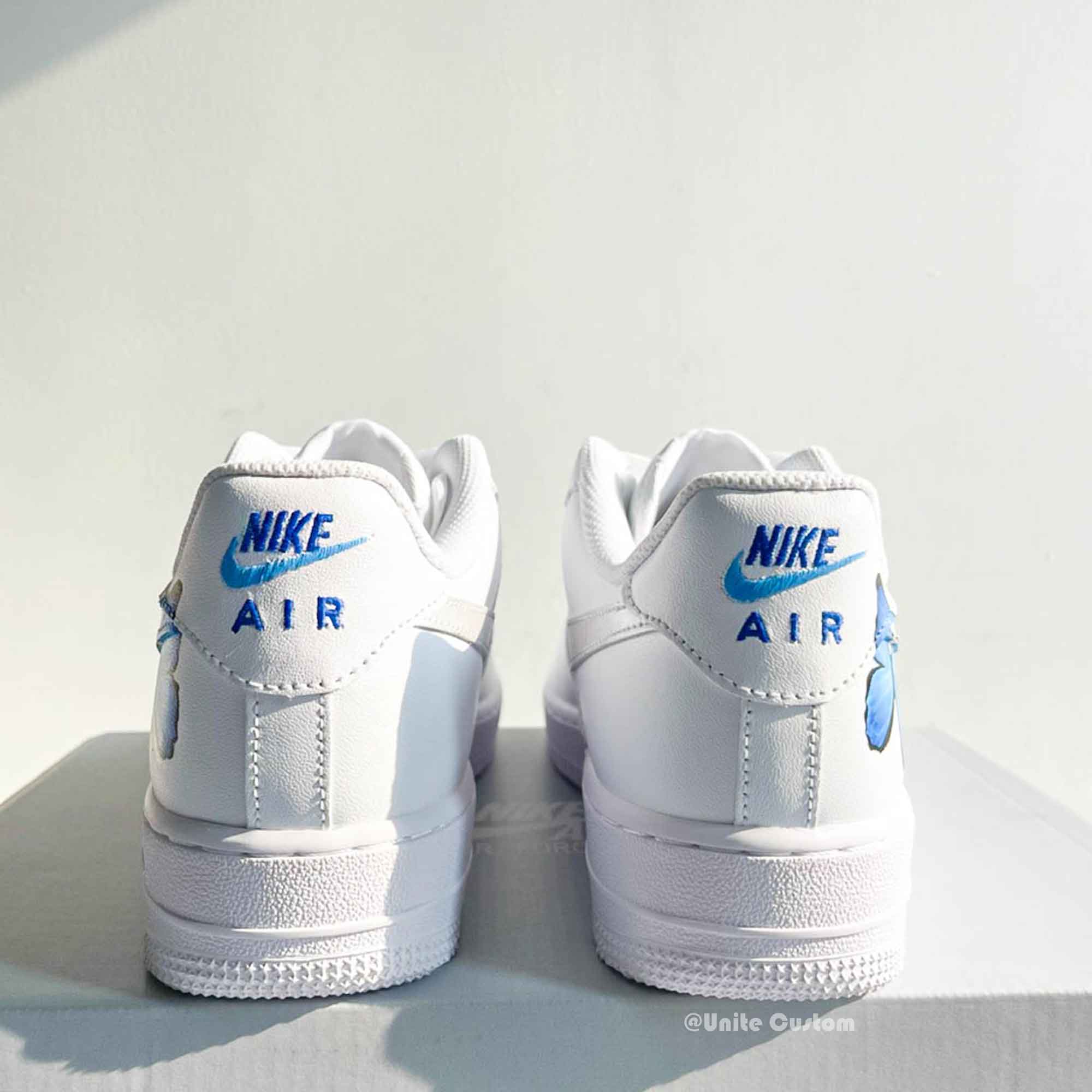 Blue Butterfly Custom Air Force 1-shecustomize