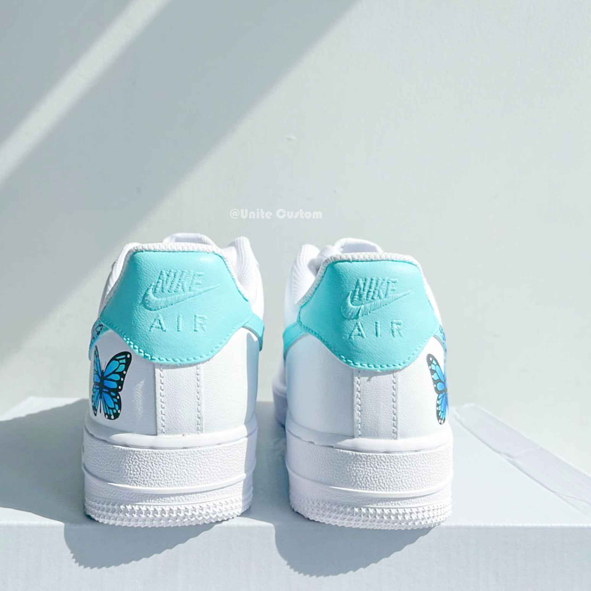 Blue Butterfly Custom Air Force 1-shecustomize