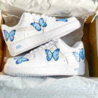 Blue Butterfly Custom Air Force 1-shecustomize