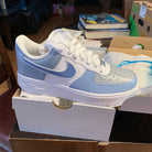 Blue Custom Air Force 1’s-shecustomize