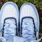 Blue Heart Ribbon Air Force 1s Custom Shoes Sneakers💙-shecustomize