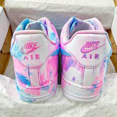 Blue Pink Air Force 1s Custom Shoes Sneakers-shecustomize