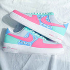 Blue Pink Green Custom Air Force 1-shecustomize