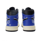 Blue White Paisley Custom Air Jordan 1 Mid-shecustomize