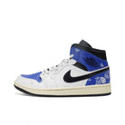 Blue White Paisley Custom Air Jordan 1 Mid-shecustomize