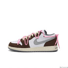 Brown White Pink Custom Air Jordan 1 Low-shecustomize