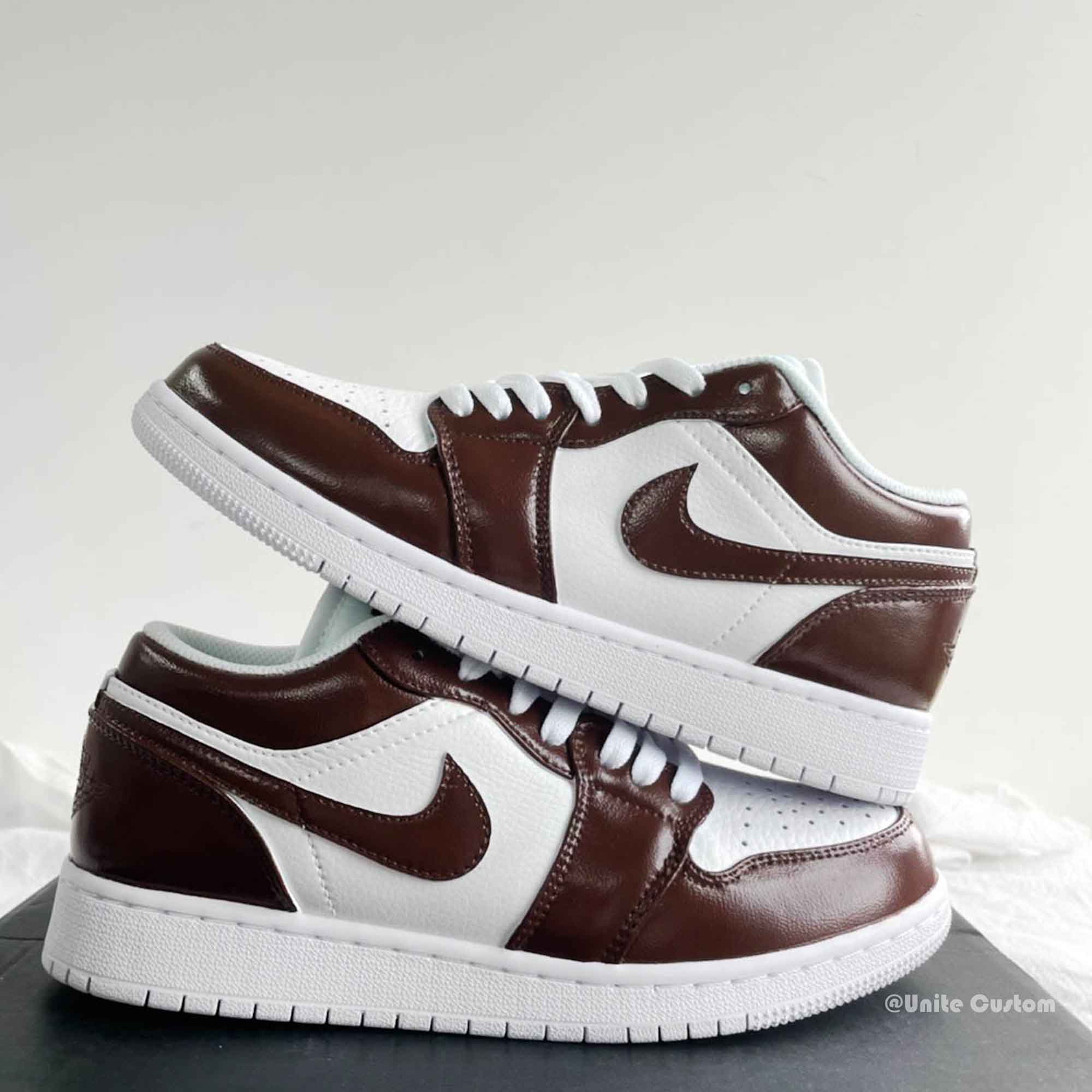 Burgundy Custom Air Jordan 1-shecustomize
