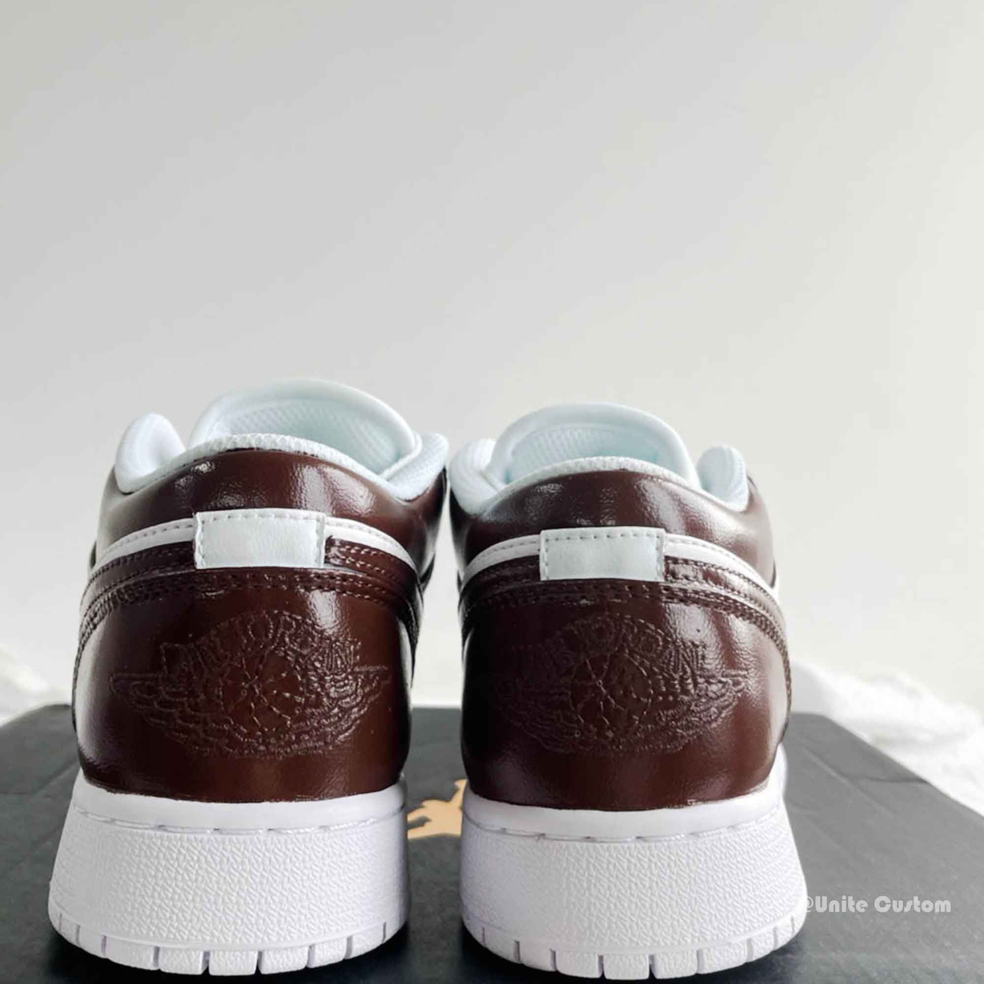 Burgundy Custom Air Jordan 1-shecustomize