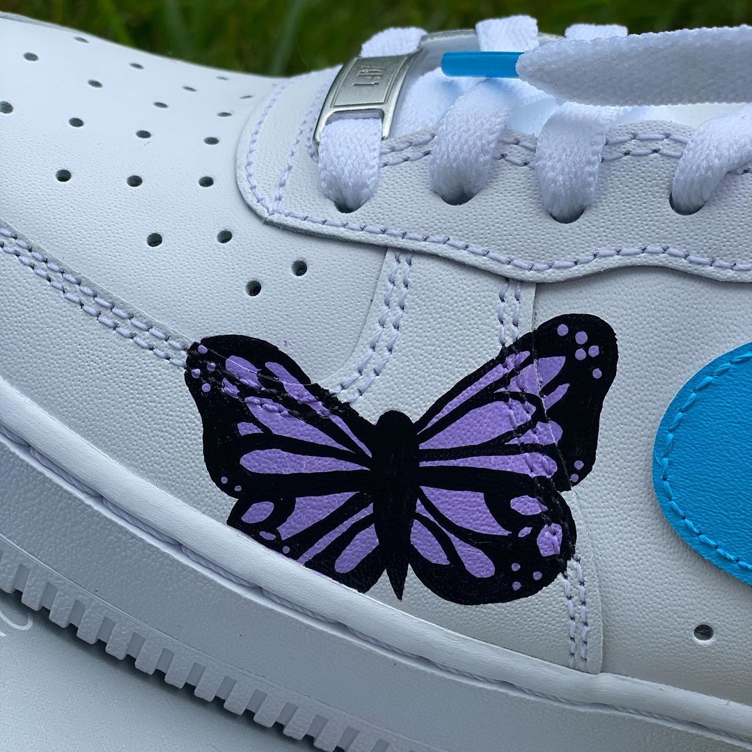 Butterfly Custom Air Force 1βs π¦-shecustomize
