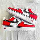 Cartoon Red Custom Air Force 1-shecustomize