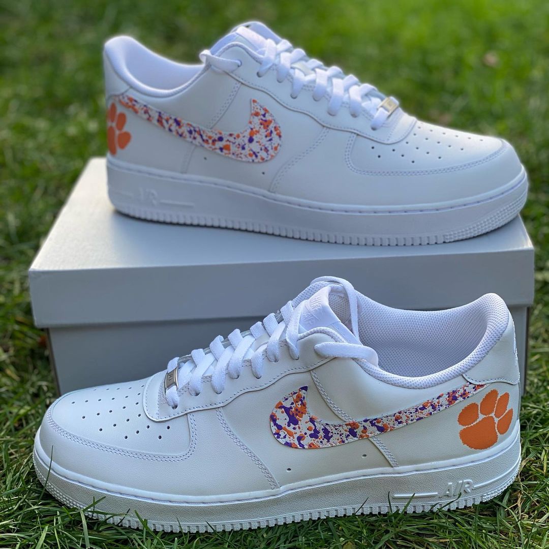 Clemson Custom Air Force 1’s-shecustomize