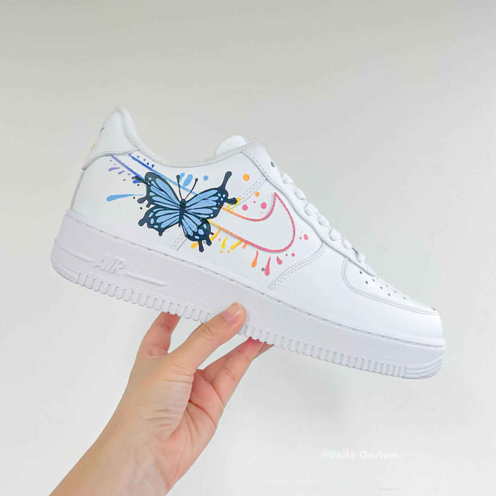 Colorful Butterfly Custom Air Force 1-shecustomize