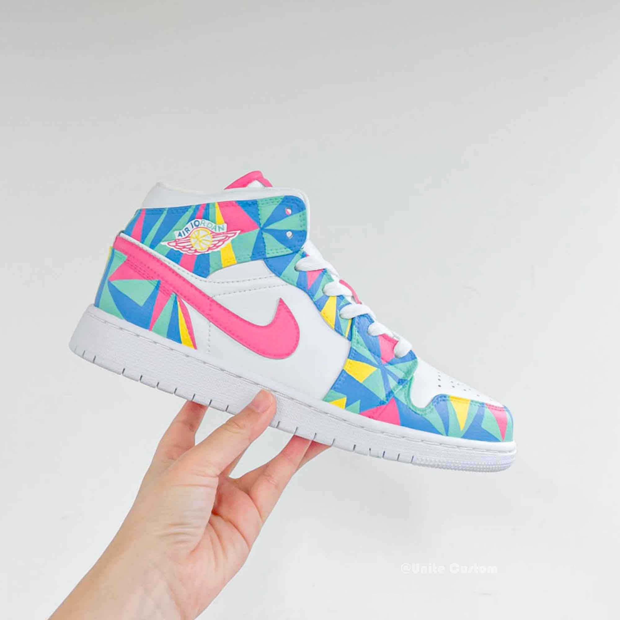 Colorful Custom Air Jordan 1-shecustomize