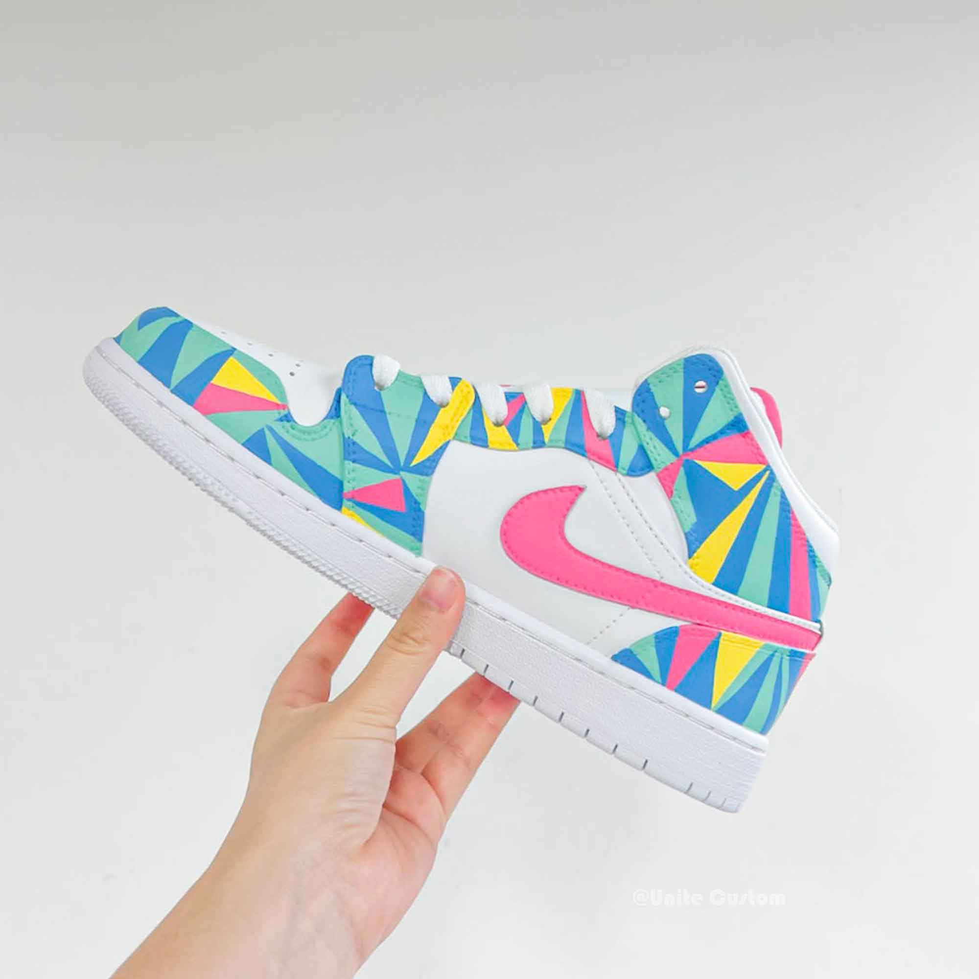 Colorful Custom Air Jordan 1-shecustomize