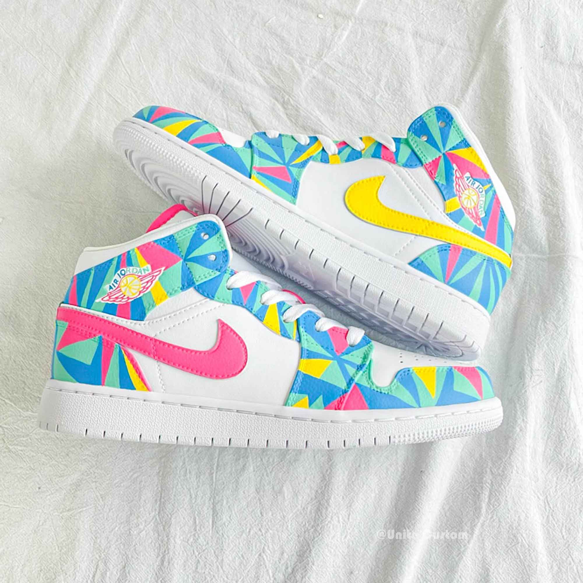 Colorful Custom Air Jordan 1-shecustomize