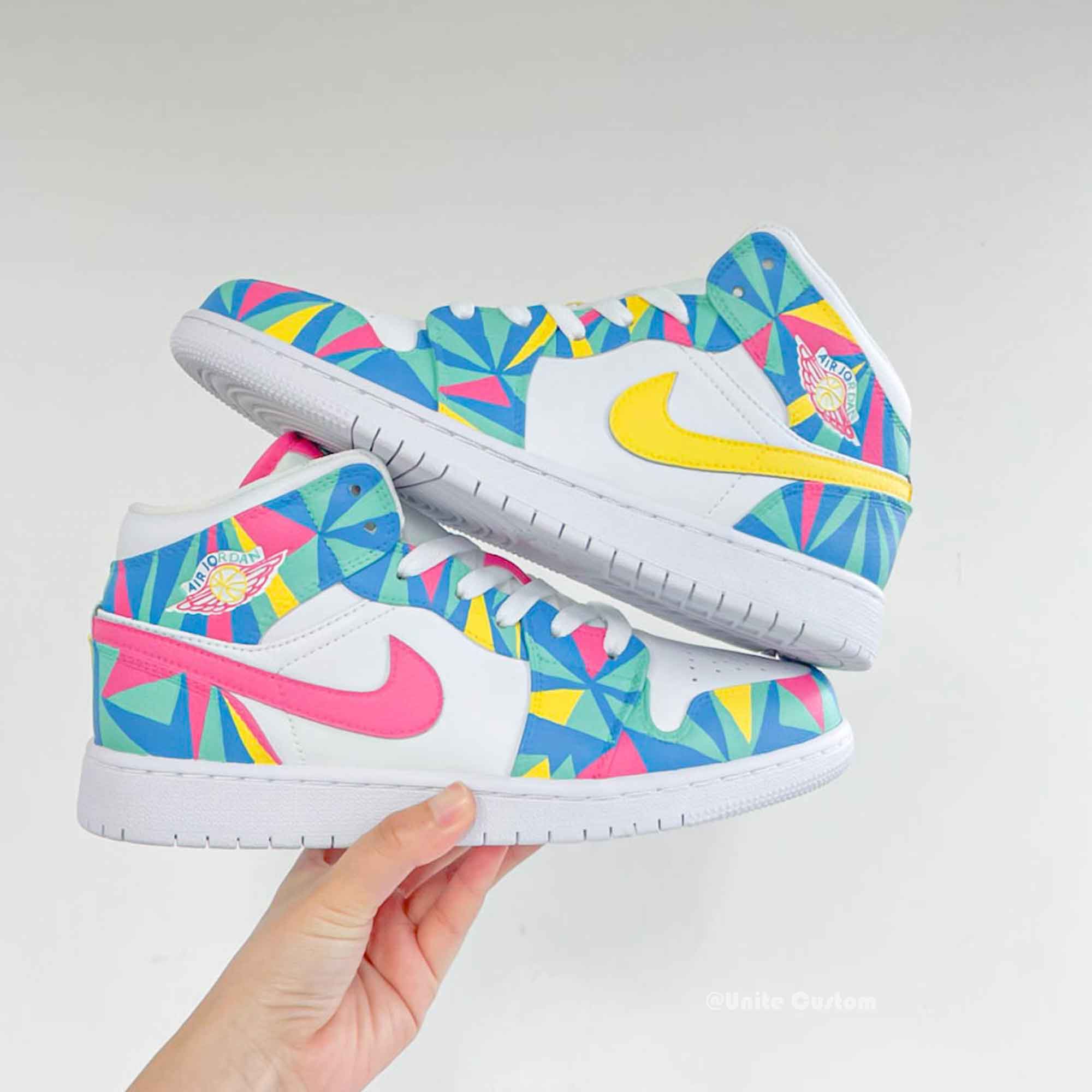Colorful Custom Air Jordan 1-shecustomize