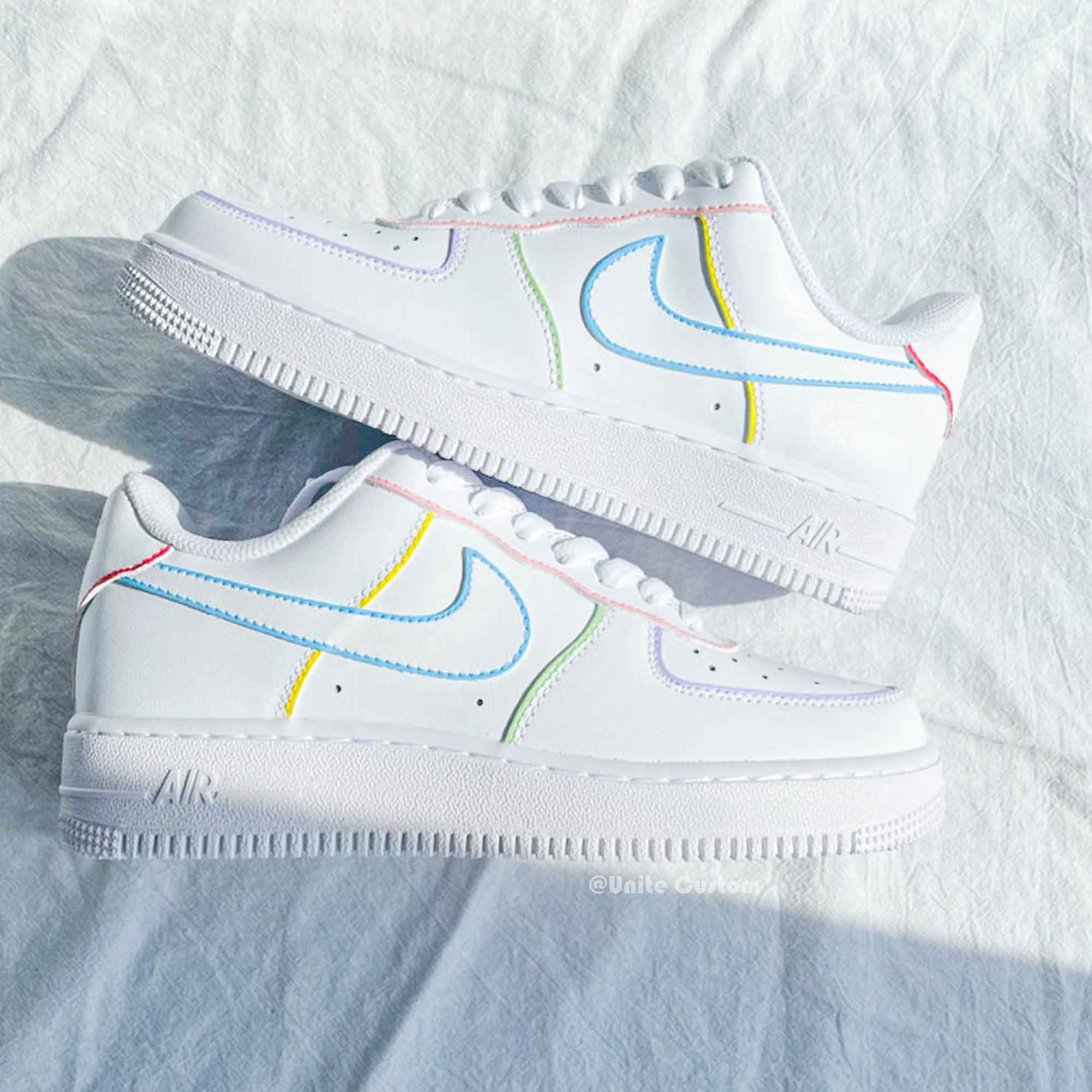 Colorful Lines Custom Air Force 1-shecustomize