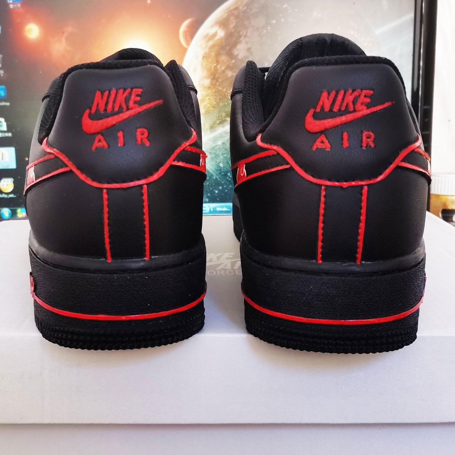Custom Air Force 1 AKATSUKI CLOUDS BLACK-shecustomize