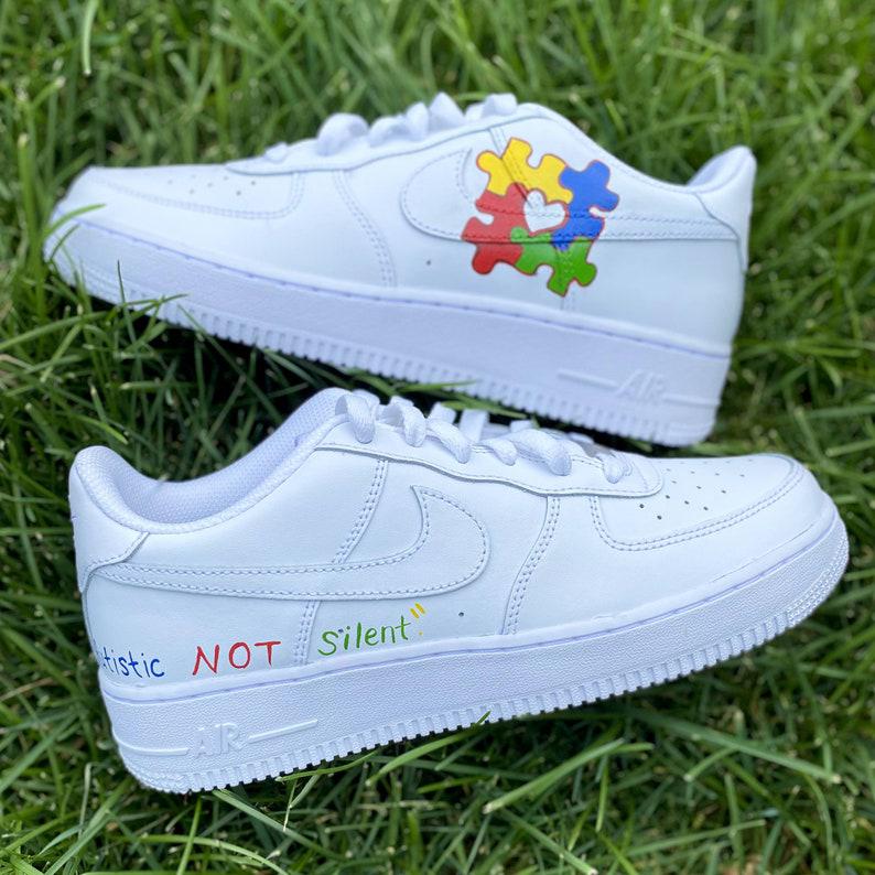Custom Air Force 1 Autism Awareness-shecustomize